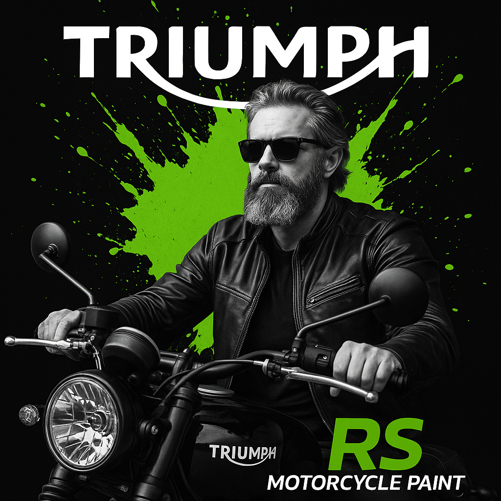 Classic Triumph motorcycle paint